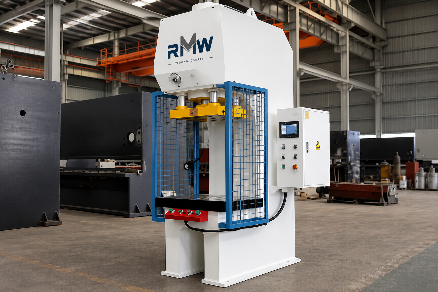 RMW C-frame power press on the workshop floor